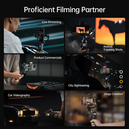 AI 3-Axis Smartphone Gimbal Stabilizer