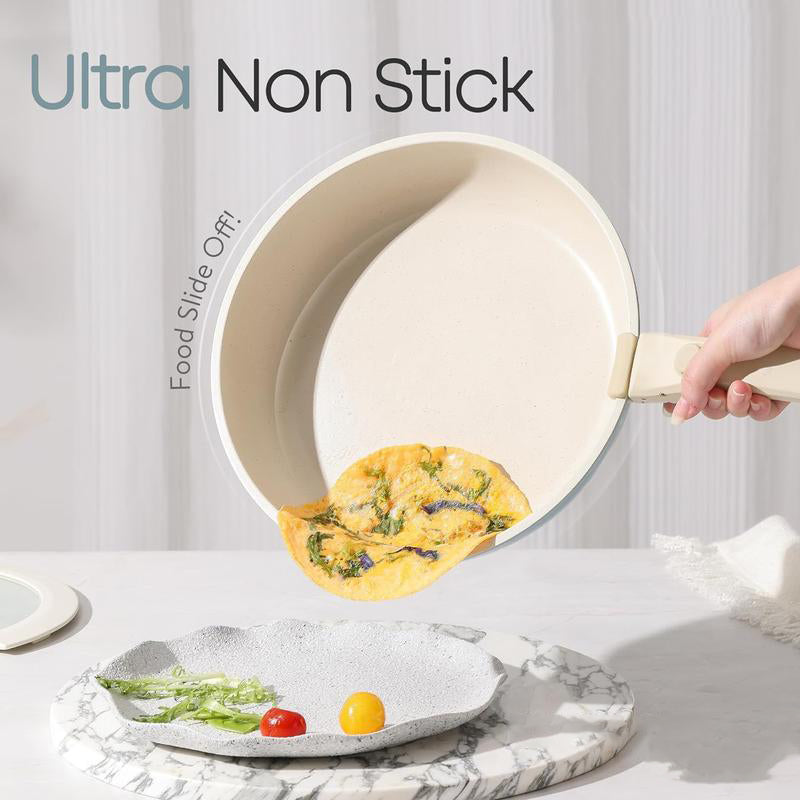 Detachable Handle Nonstick Cookware Set, 18pcs