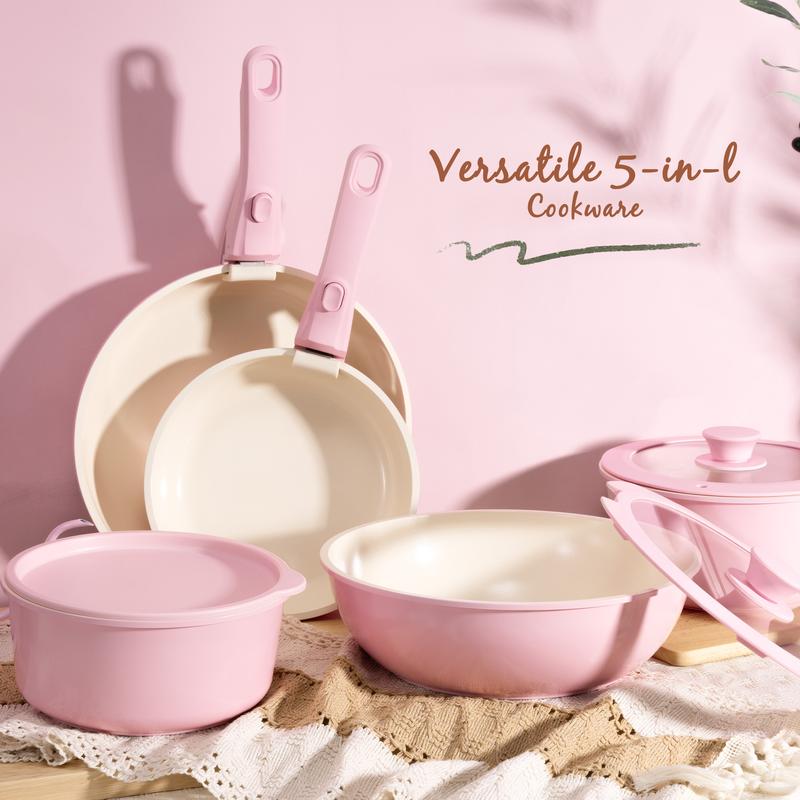 21 Pcs Nonstick Pots Pans Set