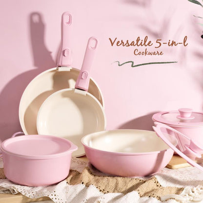 21 Pcs Nonstick Pots Pans Set