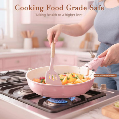 21 Pcs Nonstick Pots Pans Set