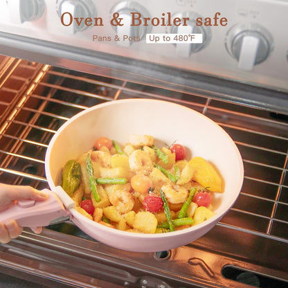 21 Pcs Nonstick Pots Pans Set