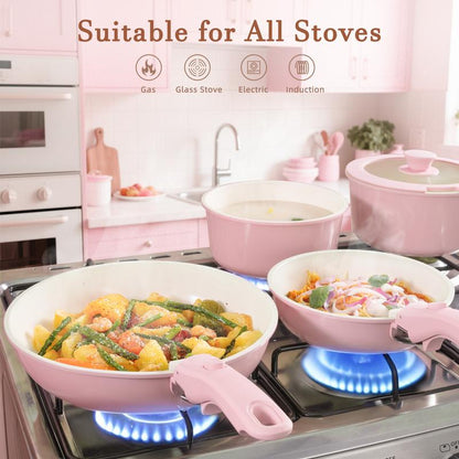 21 Pcs Nonstick Pots Pans Set