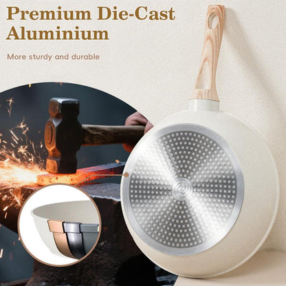 12-piece non-stick cookware set upgraded