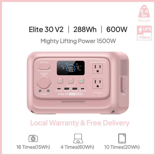 Portable Solar Generator 288Wh 600W AC