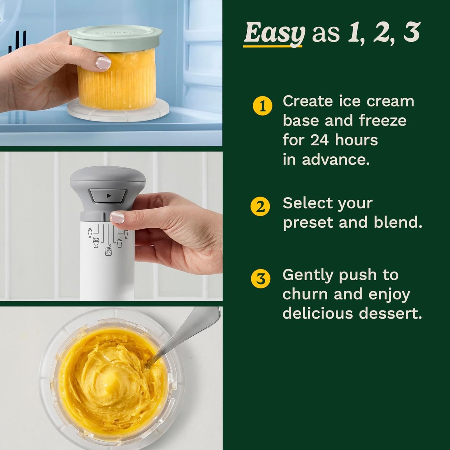 Quick Freeze Dessert Maker with Pints