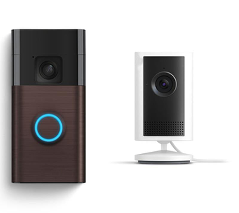 Smart Doorbell & Indoor Camera Package with Premium Support