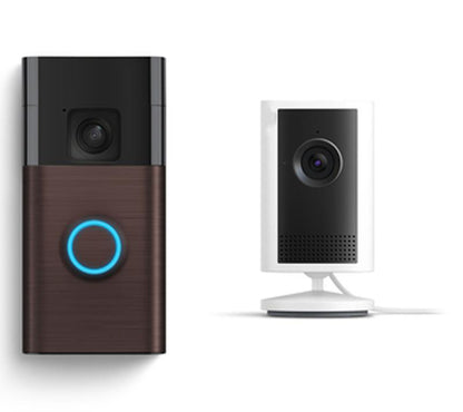 Smart Doorbell & Indoor Camera Package with Premium Support